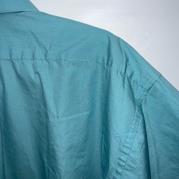 Chereskin Shirt Mens Extra Large Blue Long Sleeve Cotton Blend Single Needle - Picture 12 of 15